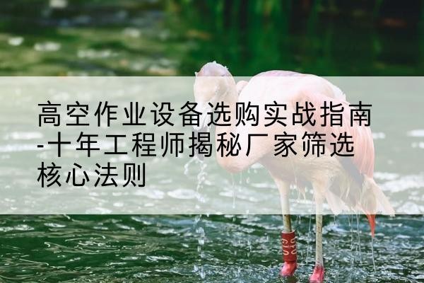 涟水剪叉式升降机厂家-高空作业设备选购实战指南-十年工程师揭秘厂家筛选核心法则